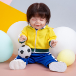 Kogu keha silikoonist Reborn Baby Boy nukud Ilusad beebim&auml;nguasjad Pehme puutega v&auml;ikelapse Bebe Reborn j&otilde;ulukink s&uuml;nnip&auml;evaks 49 cm