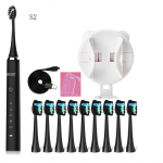 Sonic elektriline hambahari Laetav hambahari Suuh&uuml;gieen Hambahari Hambaharjapead 40000 korda/min 1 k&auml;epide 10 harjapead koos &uuml;mbrisega roheline