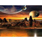 DIY 5D teemantmaal universumi avarustesse Teemantmosaiik Ristpistekomplektid Kodukaunistus T&auml;is&uuml;mmargune teemanttikandid Round 20x30cm