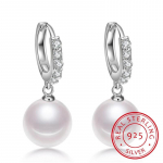 P&auml;rliga k&otilde;rvar&otilde;ngad Ehtne looduslik mageveep&auml;rl 925 sterling h&otilde;be k&otilde;rvar&otilde;ngad p&auml;rlitega ehted Wemoni pulmakingiks