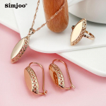 SIMJOO Fashion Gloss Hollow Out High Class Kaelakee Ring Kaelakee Komplekt 6