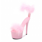 Naiste kingad Seksikas veekindel platvorm, madala suuga mudel Stage Catwalk naiste sandaalid 181. seeria 17 cm konts 7 cm platvorm LFD 40 roosa