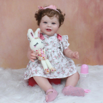 Reborn Baby 3D nahk ja veresoon, 60 cm pikkune realistlik vasts&uuml;ndinud nukut&uuml;druk pehme silikoonj&auml;semega, veresoonte veenidega, naeratav printsess Finished doll