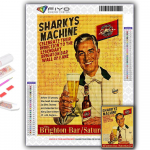 Populaarne 5D isetehtud ristpistega maitsev toiduplakatite maalimine t&auml;ispuurristpistega k&auml;sit&ouml;&ouml;komplekti seinakleebis Kodukaunistus Full Round 20X30CM