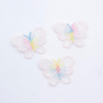 10 tk 42*34mm plaastrid peen tikitud liblikas meisterdamiseks peakatted juukseklambrid dekoor riided m&uuml;ts kingad aksessuaarid roosa