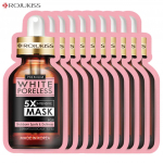 Rojukiss Akne/Pinduv/Punane seerum/Gluta/HYA/Omega/Perfect/Repair/Valge/Tsingi poorideta 5X intensiivmask 25 ml - Tai nahahooldus White 10 pcs