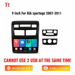 Icreative 2Din Android WiFi autoraadio multimeedia videopleier Kia Sportage 2007-2011 Navigation GPS Head Unit 2 din jaoks