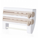 Multifunktsionaalne k&ouml;&ouml;giorganisaator Seinale paigaldatav plekkfooliumist hoiuresti s&auml;ilituskilekarp Dosaator kastmerull paberi hoiukarp, 1 tk khaki