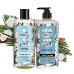 Love Beauty And Planet kookosvee ja mimoosi lille niisutav kehapesu ja ihupiim &ndash; 800 ml
