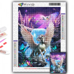 T&auml;ielik 5D Teemantmaali Loom Pegasus 5D Teemantmaal Full Round 20X30CM