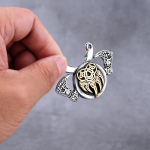 Roostevabast terasest Viking Ax Shield Wolf Claw kaelakee meestele Vintage Charm Biker Celtic Knot Talisman ripats kaelakee ehted