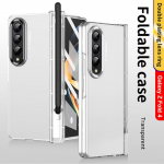 2 stiilis objektiivi ringikujuline &uuml;mbris Samsung Galaxy Z Fold 4 5g &uuml;mbris karastatud klaasist k&otilde;ikeh&otilde;lmav klapp&uuml;mbris Z Fold4 jaoks koos S pliiatsiga for Galaxy Z Fold 4 puhas