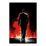 Salap&auml;rane elegants Meeste l&otilde;uend maalib punast &uuml;likonda mustal taustal kunsti grafiti plakatid prindib kaasaegse elutoa kodukontori pildid sisekujundus 20x30cm No Frame valge