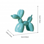 Balloon Dog Desktop Ornament Elutoa Skulptuur Dekoor P&otilde;hjala Stiilis Kujukeste Vaik Loominguline Loom K&auml;sit&ouml;&ouml; Kuju Kodu Kunst Kingitus WBL sinine