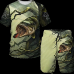 Suvine naljakas 3D prinditud T-s&auml;rk L&uuml;hikesed p&uuml;ksid Komplekt Karpkalap&uuml;&uuml;gi Meeste Spordir&otilde;ivad Spordidressid O Kaelus L&uuml;hikeste Varrukatega Lahedad Meeste R&otilde;ivaste &Uuml;likond S