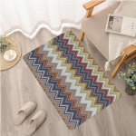 Missoni Style sissep&auml;&auml;su uksematt Nordic Style Home Uksematt Triibulised Waves Print vaibad Magamistoa Elutoa Esiku majapidamiskaunistusega vaibad 100x150cm