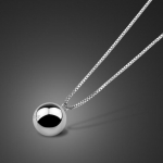 100% 925 Sterling H&otilde;be Minimalistlik Vabaaja Kaelakett Kaelaketid Naistele Kellukese S&uuml;damiku Ripatsid Choker Naiste Mood Ehted Kingitus