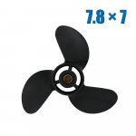 7,8 x 7 alumiiniumsulamist p&auml;ramootori propeller Tohatsu Mercury 4/5/6HP paadipropeller 3R1B645141 / 48-812949A02 China must