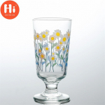 Hi Glass Cup Lovely k&auml;sitsi maalitud lillede pokaal j&auml;&auml;tisetops 280 ml
