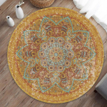 Kodu Dekoratiivne &uuml;mmargune vaip Mood Piirkond Vaibad Magamistuba Libisemisvastane p&otilde;randamatt Diameter 150cm