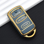 2 3 nupuga TPU auto kaugjuhtimispuldi v&otilde;tmekohver Mitsubishi Lancer Outlander Pajero V73 Galant Montero sporditarvikute jaoks 2 Button Key Case valge