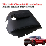 Chevrolet Silverado Sierra keskse k&auml;etoe katte nahast hoiukarbi kaitsepadja sisemuse modifitseerimine beež