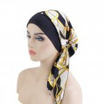Naiste tr&uuml;kitud lipsueelne pear&auml;tt elastne naiste turban v&auml;hk keemiline m&uuml;ts juuste v&auml;ljalangemise vastu, kate peakattega peakate Stretch bandaan