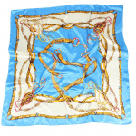 Kvaliteetsed luksuslikud siidist sallid peapael Sallid kaelasall naistele kett siidist sall naiste dekoratiivne sall 90*90cm sinine