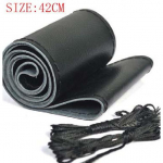 Tasuta saatmine 42cm 45cm 47cm 50CM Auto Veoauto Roolikate Veoauto Buss DIY K&auml;sit&ouml;&ouml; Ehtne Nahk Rool 42CM BLACK