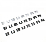 ABS Chrome Letters Embleemi kleebis Ch+evr+olet SUBURBAN Pikapiauto autode stiilim&auml;rk Pagasiruumi alumise k&uuml;ljeukse nimesildi logo kleebis must