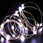 USB LED-stringvalgustid vasest h&otilde;bedast traadist vanikuvalgusti veekindlad LED-haldjavalgustid j&otilde;ulupulmapeo kaunistamiseks 10M-By USB valge