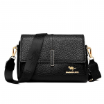 Uued kvaliteetsed nahast naiste &otilde;lakotid Naiste luksuslikud rahakotid ja k&auml;ekotid Disainerbr&auml;ndi Casual Croosbody kotid must