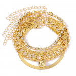 5 TK ehtekomplekt Elegantne k&auml;ev&otilde;ru Luksuslik s&auml;delev k&auml;ev&otilde;ru, &otilde;&otilde;nes 5-osaline naiste mood Elegantne lihtne t&uuml;druku k&auml;ev&otilde;ru komplekt kuld