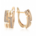 Kinel Carving Rose Gold Color Drop K&otilde;rvar&otilde;ngad Naistele Vintage looduslikust tsirkoonist peened ehted roosa kuldne v&auml;rv