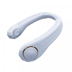 Kaasaskantav kaelaventilaator USB laetav labadeta ventilaator kompaktne suurus elektriline kaelariputatav ventilaator kantav valge