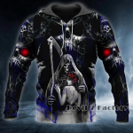 Kevad-s&uuml;gis meeste r&otilde;ivad Viking Hoodies Pusa 3D Prindiga Skull Angel Streetwear Vintage pikkade varrukatega meeste pullover jakid 5XL
