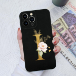 Apple iPhone 13 14 15 Pro Max X XS XR SE telefoni korpuse kate Vedel pehme matt silikoon Mood p&otilde;rutuskindlad lillekirjad iPhone'i korpuse kaitseraua jaoks iPhone X
