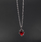 Vintage roosikaelakee ainulaadse isikup&auml;raga ja moodsa lille ripatsiga