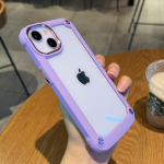 L&ouml;&ouml;gikindel armor kaitseraua &uuml;mbris iPhone 15 14 13 12 11 Pro Max XS XR X 7 8 Plus SE2 pehme TPU raamiga h&uuml;briidse l&auml;bipaistva raskeveokindla kattega For iPhone 15 must