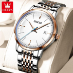 OLEVS Kella br&auml;nd Automaatne mehaaniline k&auml;ekell Fashion Steel Band Trend veekindel meeste k&auml;ekell