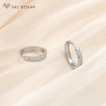 Moodsad lihtsad roosakuldsed metallist k&otilde;rvar&otilde;ngad t&uuml;drukutele pulmapeo elegantsed ehted