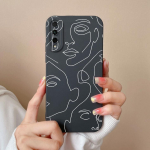 Huawei Y5 Y6 Y7 Y9 Y9S Honor 20 Pro 20S P Smart 2021 &uuml;mbrise tagakaas Must valge matt p&otilde;rutuskindel &otilde;huke pehme silikoontelefoni korpus Huawei kaitseraua jaoks Huawei P Smart 2021