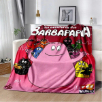 Barbapapa pere animatsioonikoomiksi tegelastega pleed, pehme viskepled kodu magamistoa voodi diivani pikniku reisi kontori kattepleed lastele 130x150cm