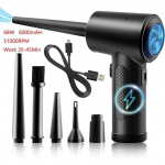 Uus laetav &otilde;hupuhasti 51000 p/min kompressioonpuhur 51000 p/min must v&otilde;imas imemisega kaasaskantav arvutiklaviatuur, multifunktsionaalne Basic