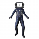 Skibidi WC kost&uuml;&uuml;mim&auml;ng Cosplay K&otilde;lar Mees TV Mees Body Jumpsuit mask Cosplay Halloweeni Kost&uuml;&uuml;mid Meestele Lapsed 130