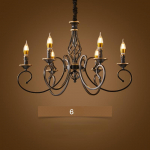 Lihtsad maaelu elutoa valgustid Retro Light Luxury Creative European Style Study, Magamistoa l&uuml;hter 6 headlights