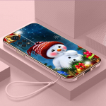 Luksuslik kaetud TPU telefoni&uuml;mbris koos kaelapaelaga Xiaomi Poco F4 F5 M4 M5 X3 X4 X5 13T Redmi Note 10S 11S 10C 13C A7 jaoks Merry Christmas Bear Hirve kunst armas Xiaomi Poco F1