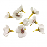 2cm Lill Lill Faux Decorations Kunstsinine valge