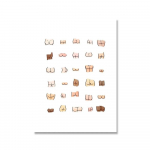 Prantsuse buldog tualetis l&otilde;uendimaal Plakat Naljakas vannitoa reeglistik P&otilde;hjamaade tagumikutabel WC-huumor Seinakunst Kodukaunistus 21cm&times;30cm NoFrame