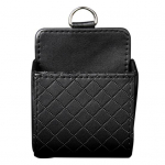 Autotarvikute kott Auto Outlet Air Vent Kunstnahast kott Mobiiltelefoni hoidik must